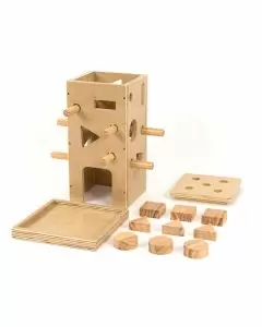 Wooden Posting Activity Tower. Product Code: 708-EY10453