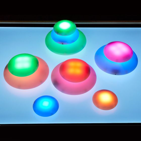 Illuminated Sensory Glow Pebbles 12pcs. Product Code: EY07307