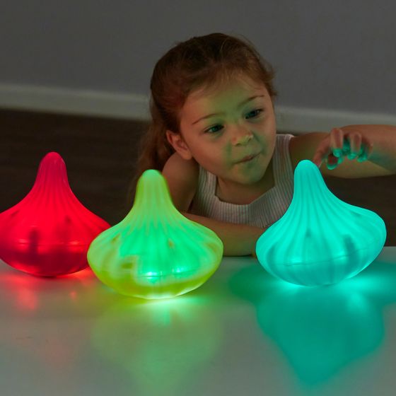 Light Up Twist and Turn Spinning Tops. Product Code: 708-EY10972