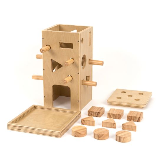 Wooden Posting Activity Tower. Product Code: 708-EY10453