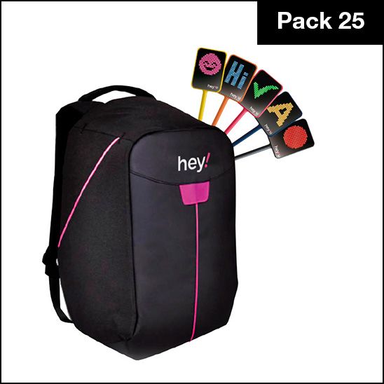hey!U – 25 Units Pack with free Backpack. Real time visual feedback. Active learning and Collaboration