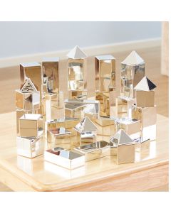 Unleash Your Creativity with 32 Pieces of Metallic Mini Construction Blocks (Product Code: EY07486)