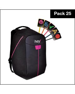 hey!U – 25 Units Pack with free Backpack. Real time visual feedback. Active learning and Collaboration