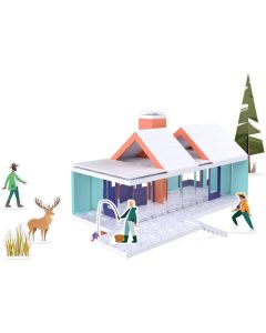 Arckit Mountain Living Model House Kit. Architectural Building Blocks. STEAM Certified