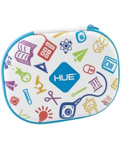 HUE HD Pro Hard Carrying Case With Zipper – WHITE/MULTICOLORED. CX0005 