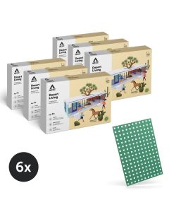 Bundle kit of 6 Arckit Desert Living Architectural Model Building Kits & Building Plates. A202003X6