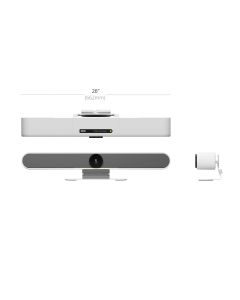 IPEVO VC-B4K UHD 4K All-in-One Video Bar, White. AI Real-Time Tracking, Dynamic Sound. 5-931-1-08-00
