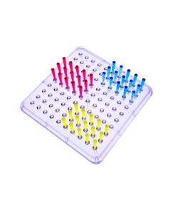 Color Beams Peg Board Kit, 600 pegs. Mess-free — method for learning color theory. R59608    