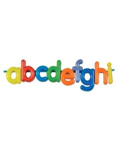 Lower Case Letter Beads, chunky, brightly colored alphabets, 288pk. R2186