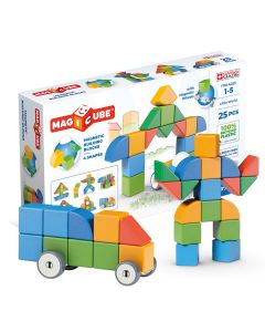 Geomag Magicube Shapes Little World 25 pcs. Recycled magnetic building blocks
