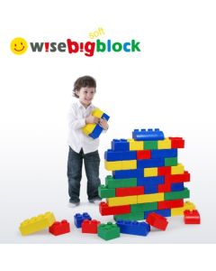 Wise big block. 42 blocks in 4 primary colors.  BB042PN