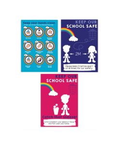 TTS Group UK Social Distancing & Hygiene Poster 3pk, Product Code: PS10111