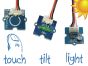 Ohbot 2 Sensor Pack - light, touch and movement
